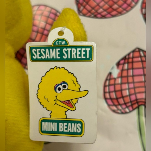 Vintage 1999 Sesame Street Mini Beans Big Bird Plush Kellogg's Collectible w/Tag - Picture 6 of 8